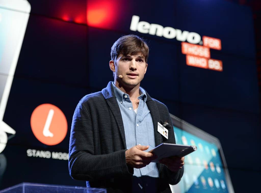 Ashton Kutcher, product engineer for Lenovo