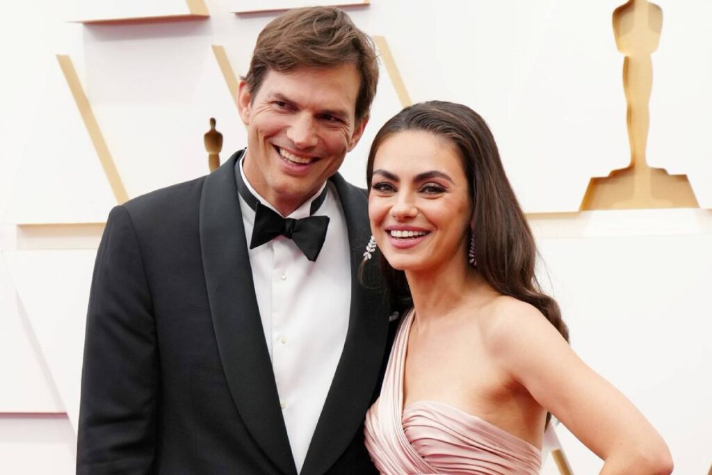 Ashton Kutcher with Wife Mila Kunis