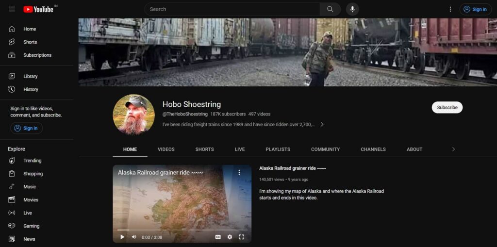 Hobo Shoestring Net Worth: A Journey of Adventure and Earnings 6 Hobo Shoestring YouTube Channel
