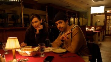 Ramy Youssef with his wife Bella Hadid