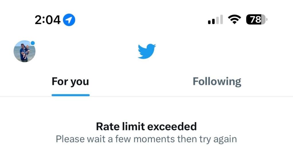 Rate Limit Exceeded Twitter