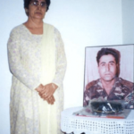 Real Life Dimple Cheema beside her late husband Captain Vikram Batra