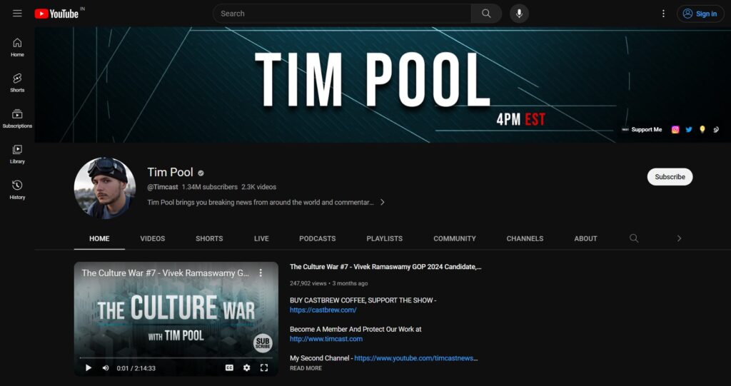 Tim Pool YouTuber