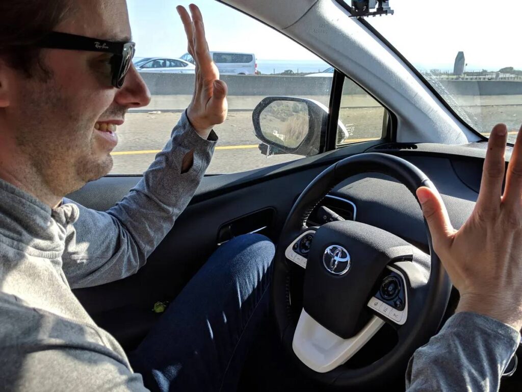 Anthony Levandowski Driving Self Driving Car