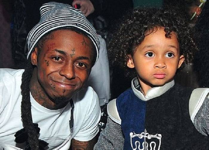 Dwayne Carter III with his father Lil Wayne