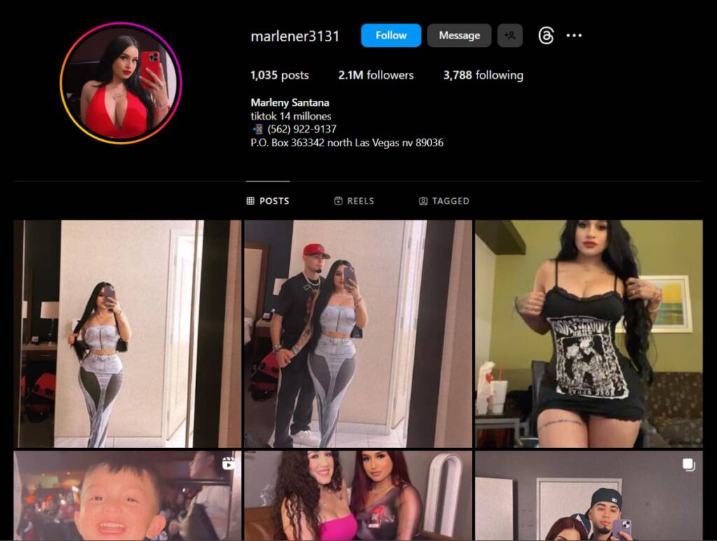 Marlene Santana Instagram Account