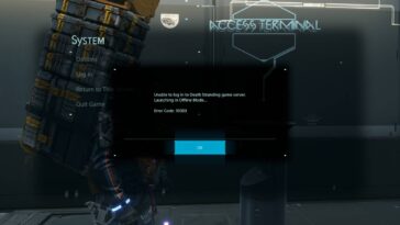 Death Stranding Error 51003