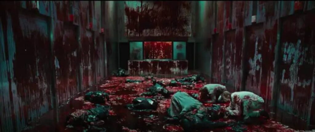10 Most Shocking Death Scenes in Movies Like Final Destination 7 Elevator Massacre death scene in The Cabin In The Woods