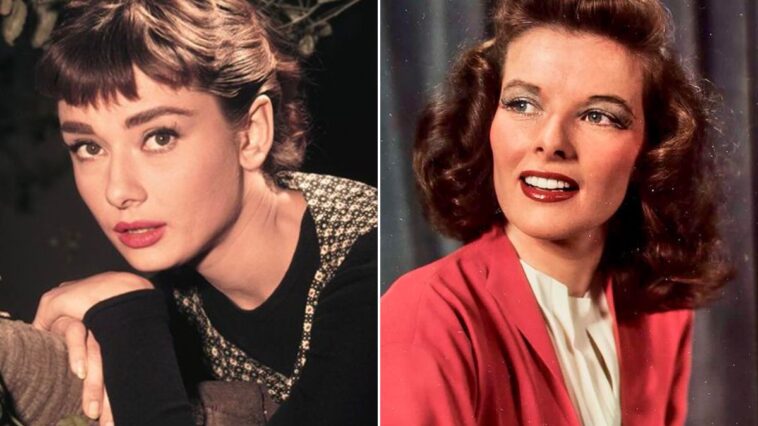 Audrey Hepburn and Katharine Hepburn