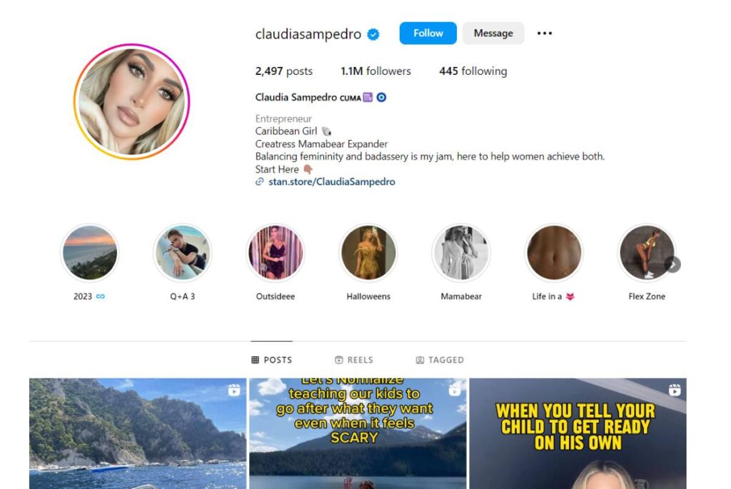 Claudia Sampedro Instagram
