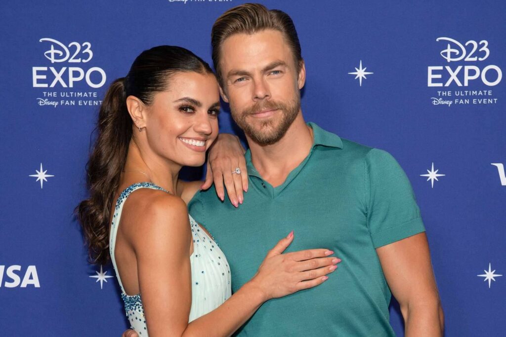 Derek Hough with Fiancee Hayley Erbert