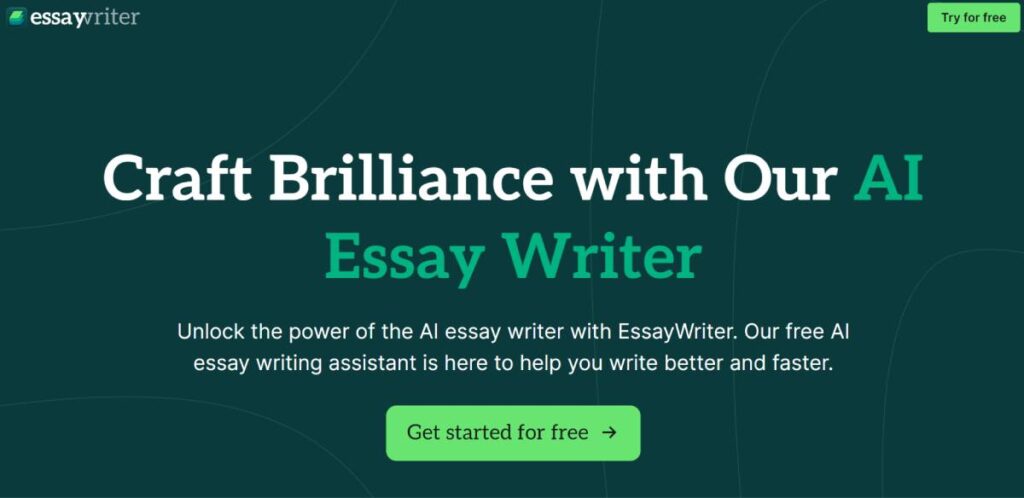 craft brilliance with our AI Essay Writer